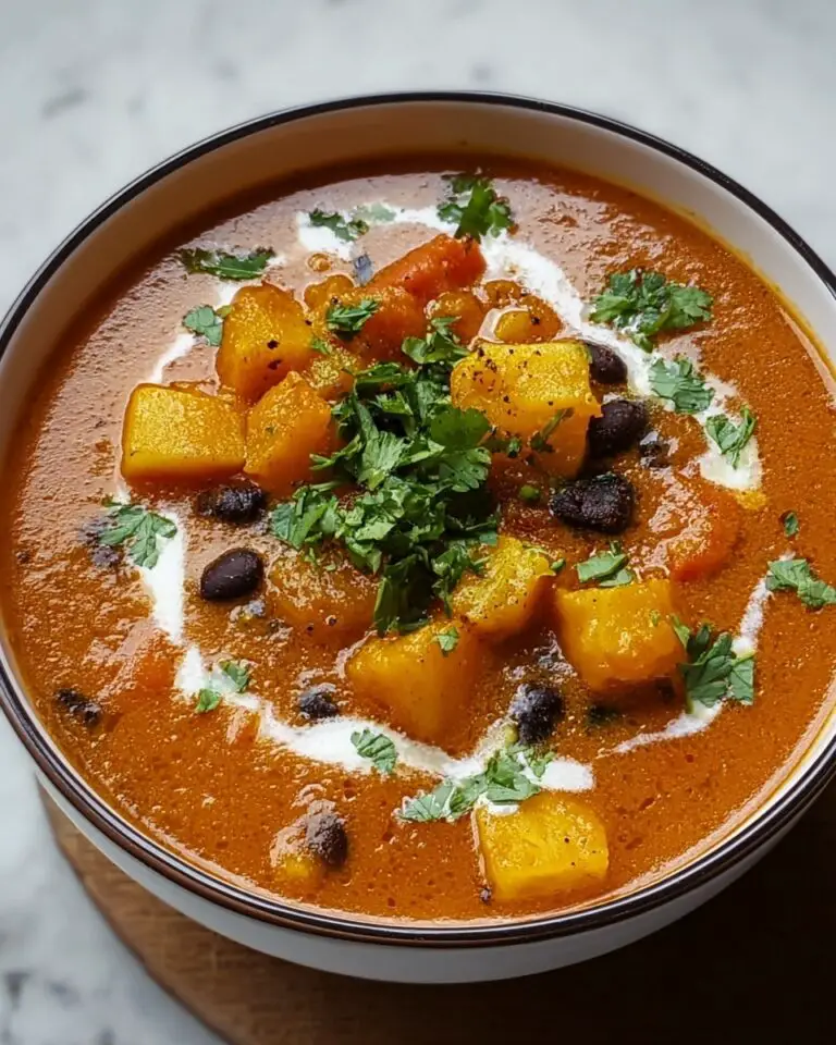 Black Bean, Pumpkin, and Butternut Squash Soup with Cream Cheese Recipe