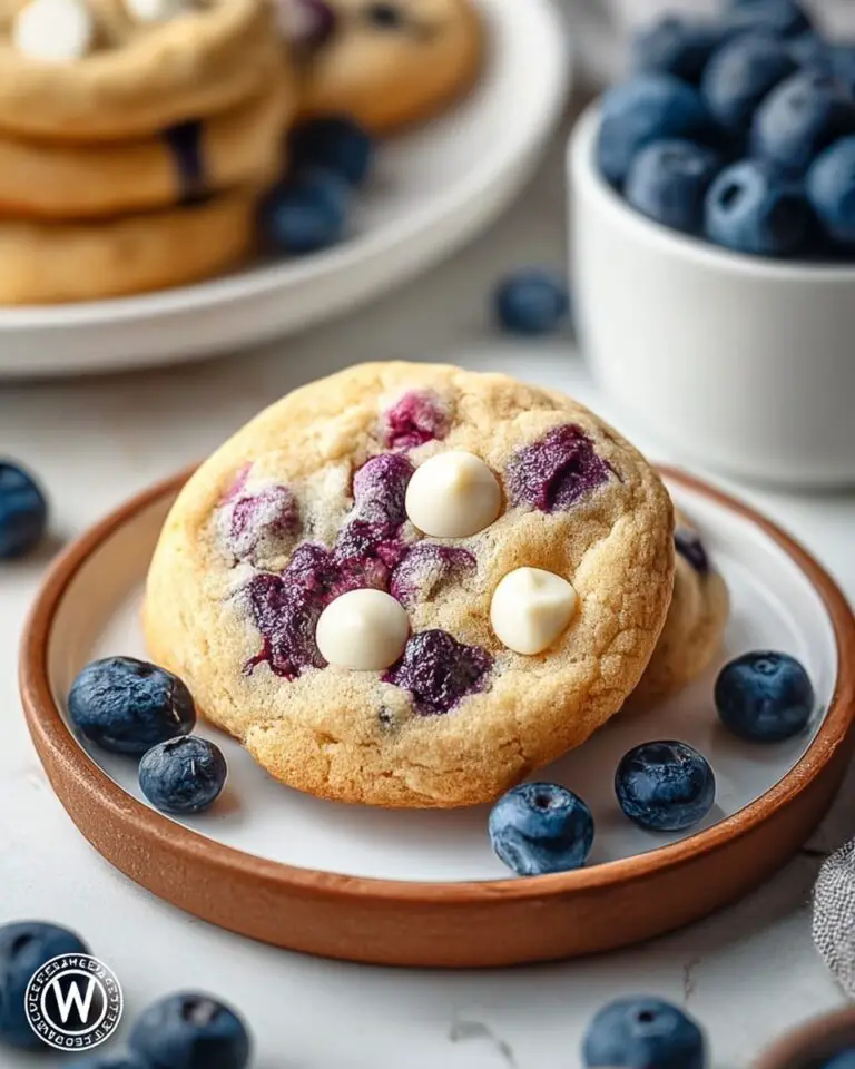 Blueberry White Chocolate Chip Cookies Recipe