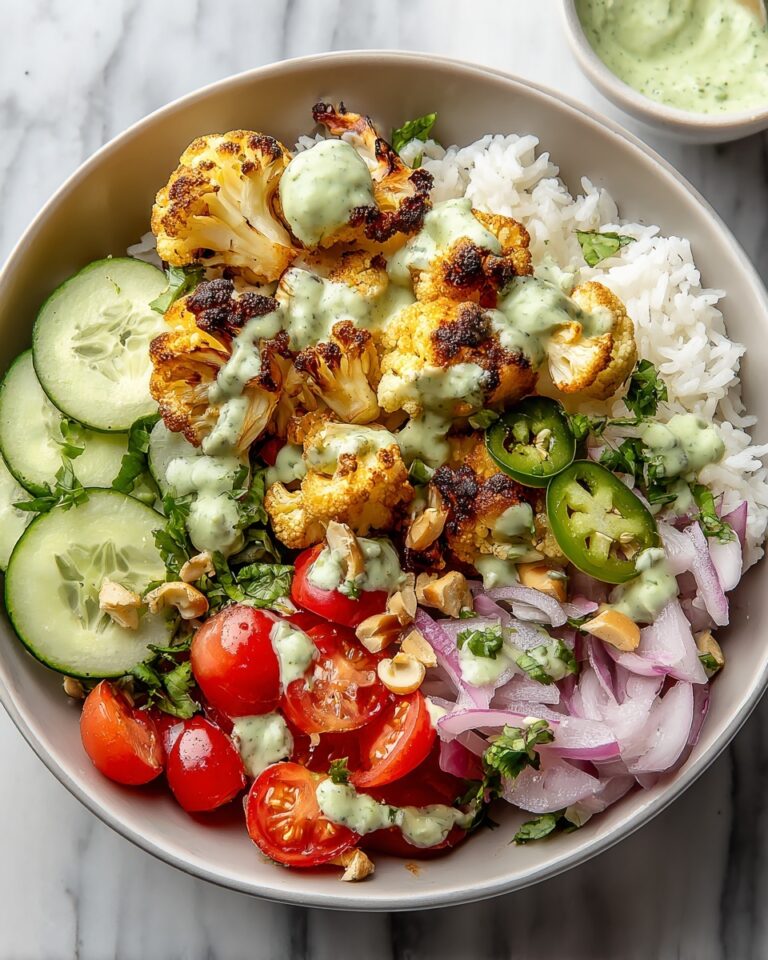 Cauliflower Shawarma Bowls with Green Tahini Sauce Recipe