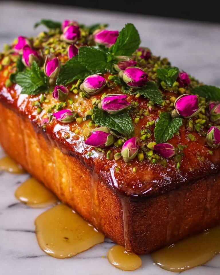Pistachio Cardamom Rose Loaf Recipe