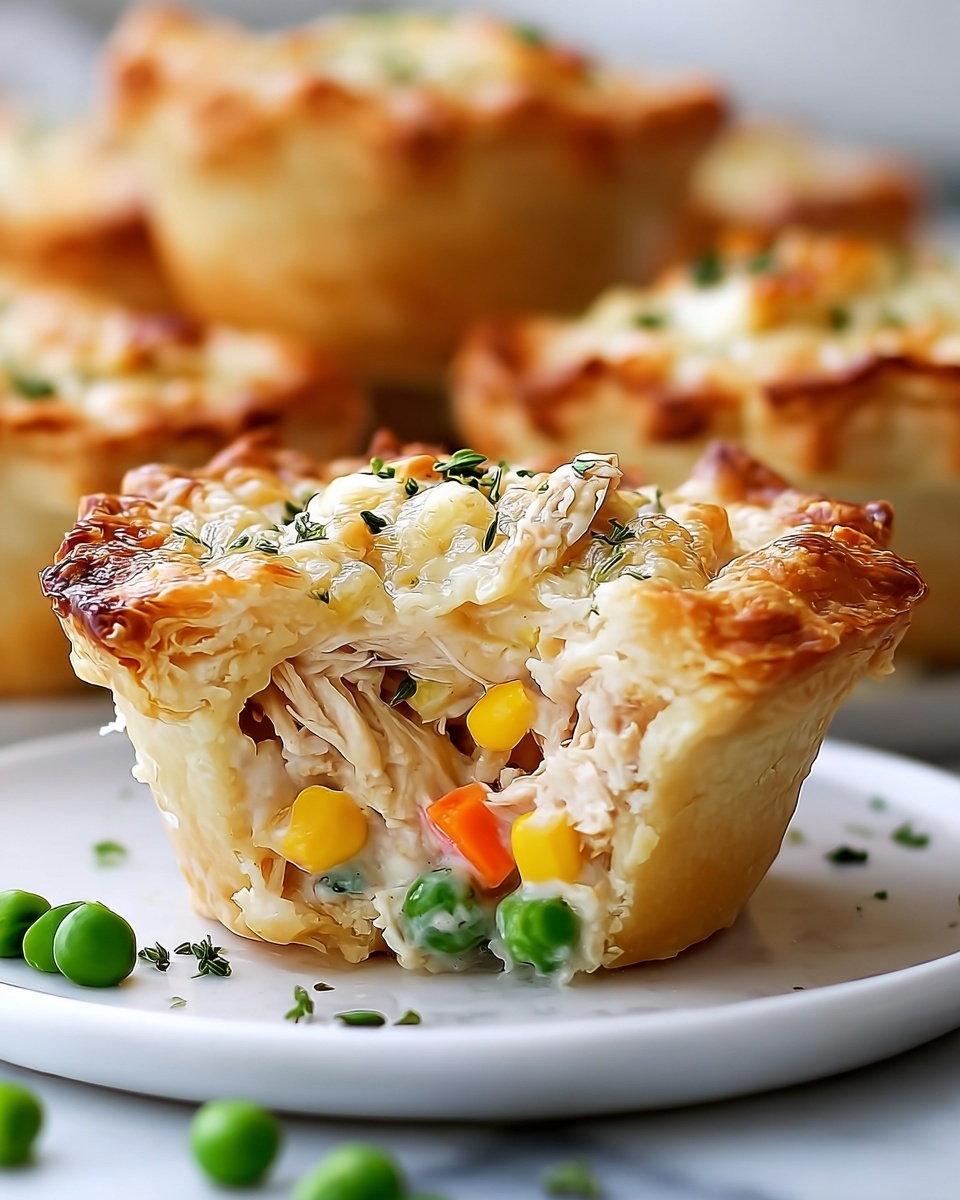 Mini Chicken Pot Pie Muffins Recipe - Recipe Image