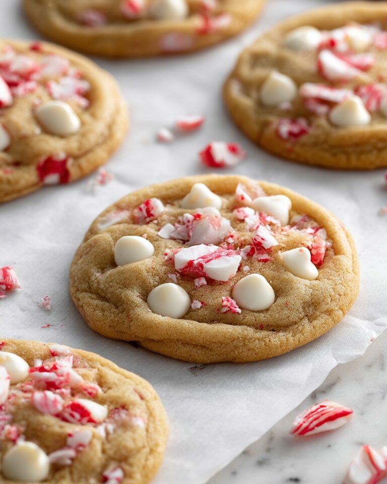 White Chocolate Candy Cane Cookies Recipe
