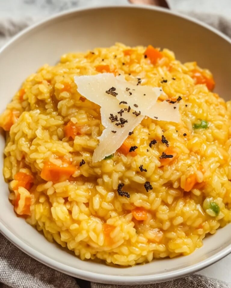 Creamy Pumpkin Risotto with Parmesan and Balsamic Recipe