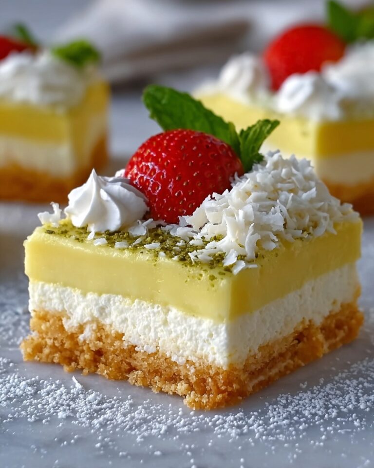 Vanilla Custard Cream Squares Recipe