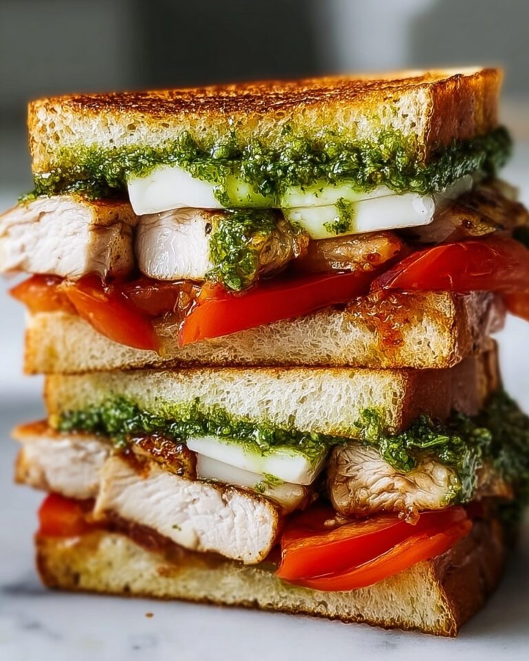 Gourmet Chicken Pesto Sourdough Sandwich Recipe