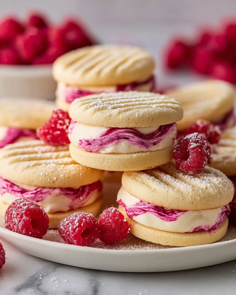 Raspberry Cream Sandwich Cookies Recipe