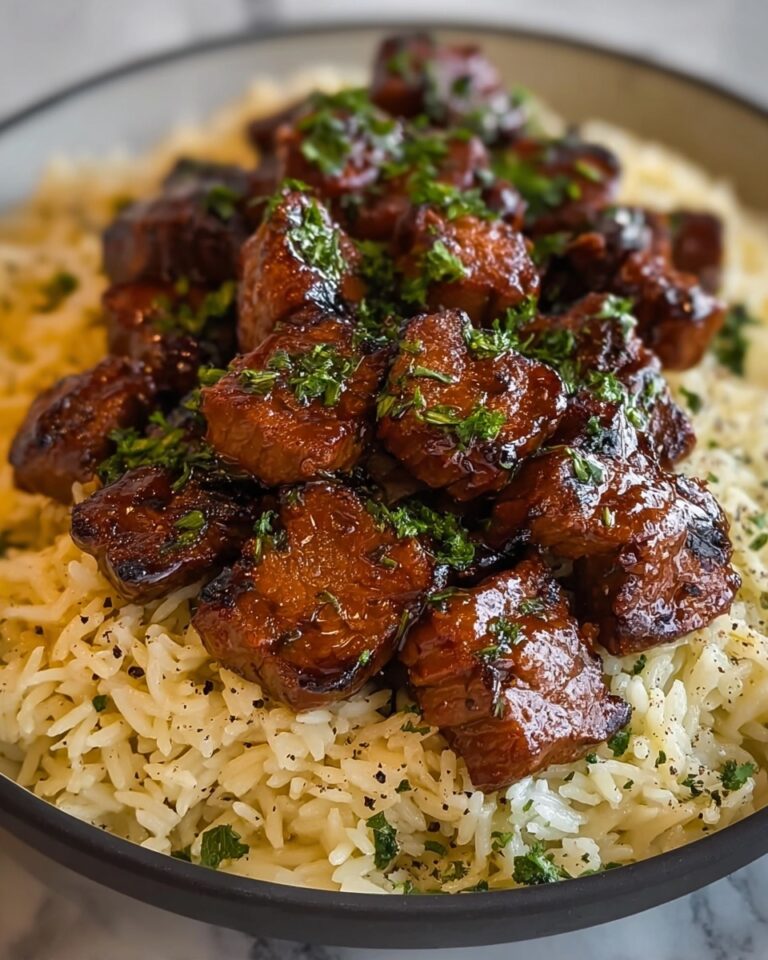 Honey Garlic Butter Steak and Rice Skillet Recipe