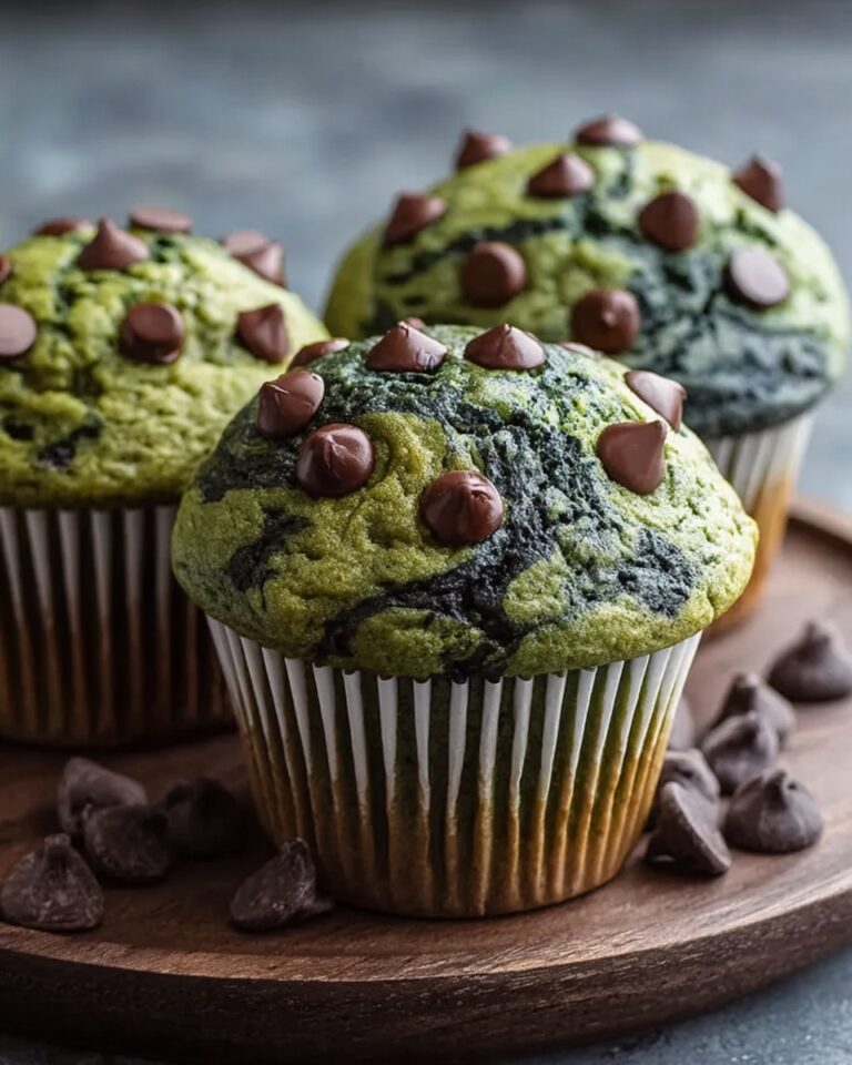 Healthy Spinach Banana Chocolate Chip Muffins for St. Patrick’s Day Recipe