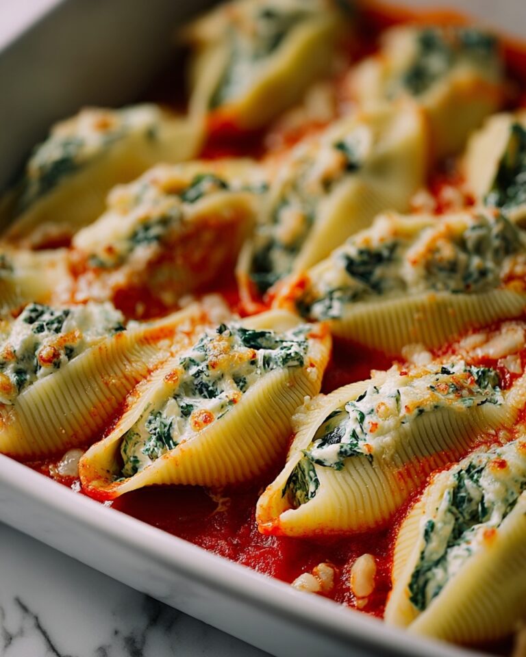 Decadent Spinach-Stuffed Shells Recipe