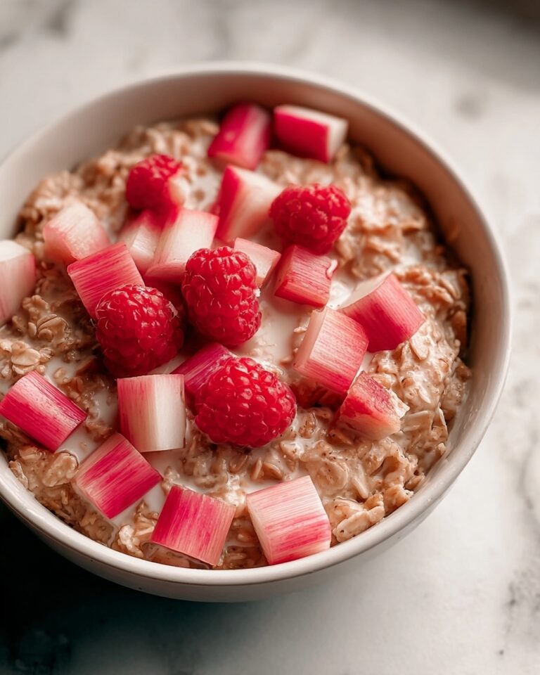 Sweet Maple Rhubarb Oatmeal Recipe