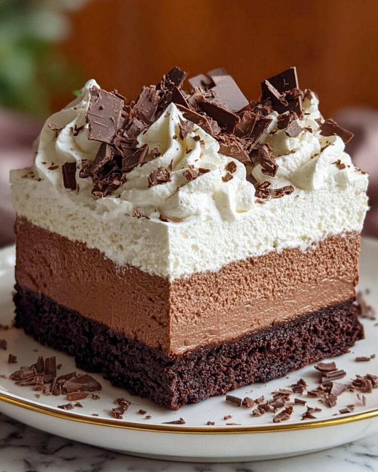 Triple Chocolate Mousse Cake Recipe