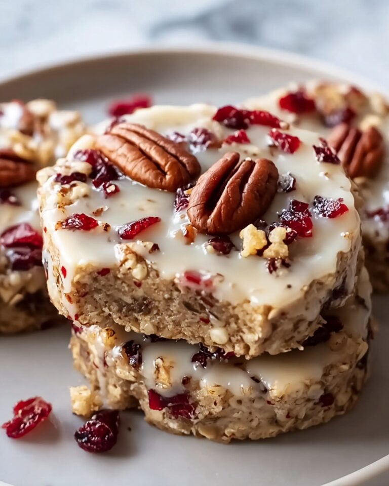 No-Bake Cranberry Pecan Praline Cookies Recipe