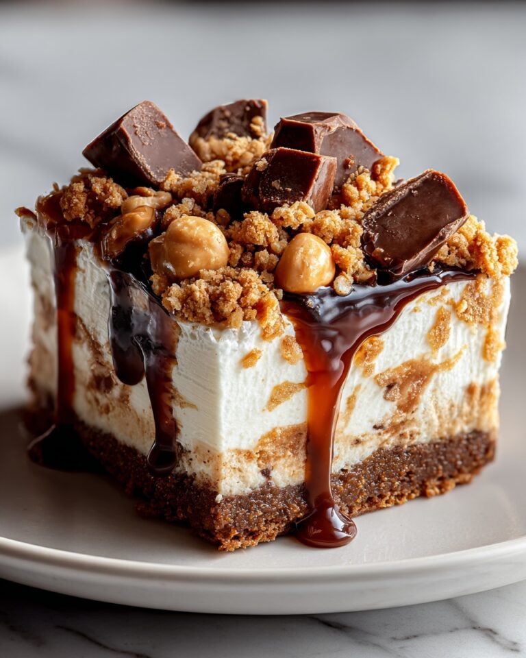 Butterfinger Candy Bar Poke Cake Recipe