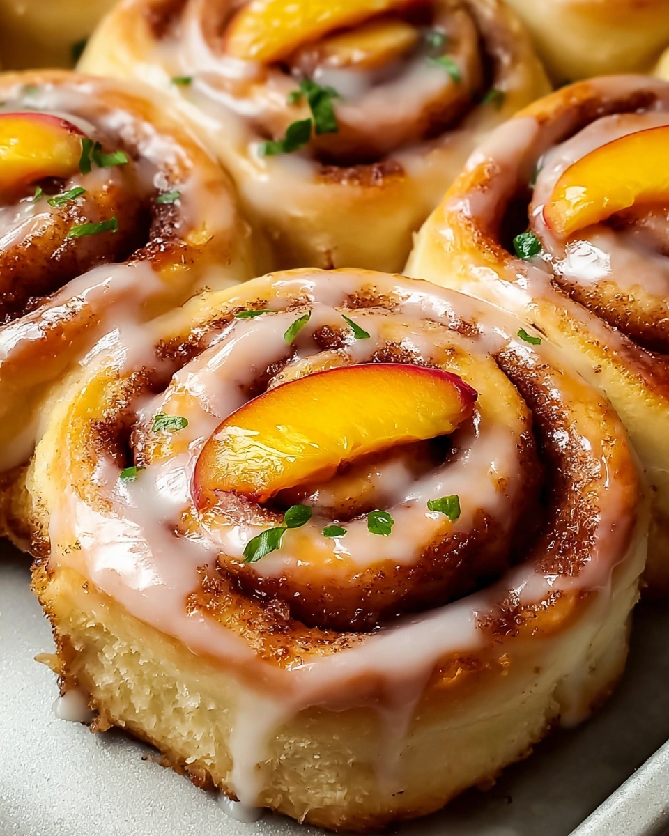 Peachy Cinnamon Rolls Recipe - Recipe Image