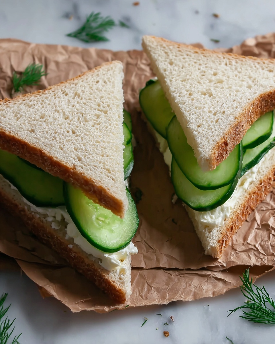 Cucumber Tea Sandwiches Recipe - Recipe Image