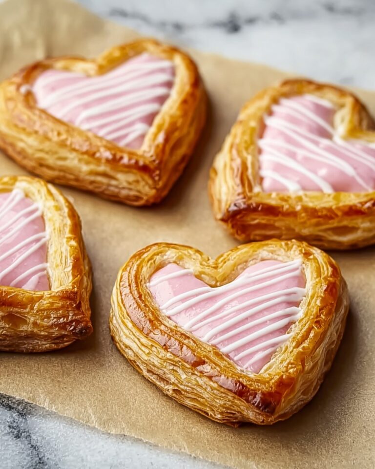 Puff Pastry Hearts with Icing Recipe