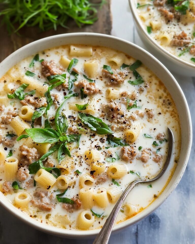 Creamy Parmesan Italian Sausage Ditalini Soup Recipe