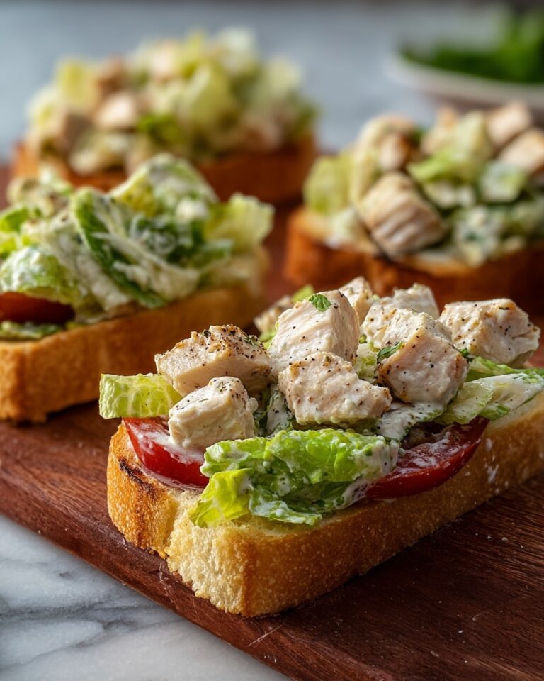 Chopped Chicken Caesar Salad Sandwiches Recipe
