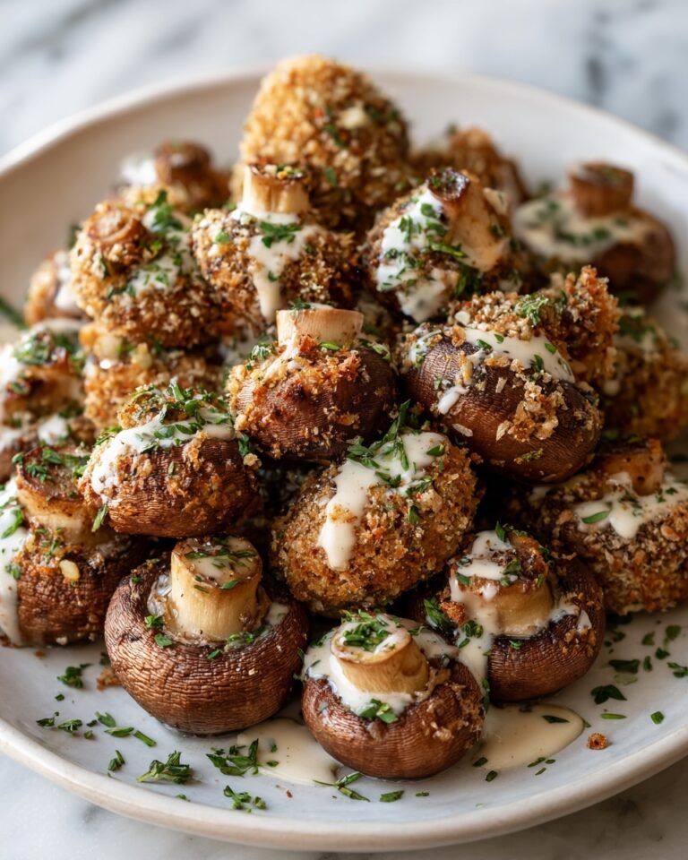 Crispy Garlic Mushroom Bites Recipe