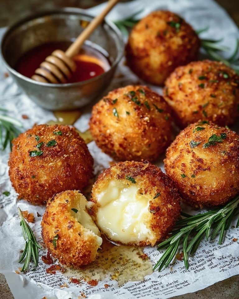 Baked Goat Cheese Balls with Hot Honey and Fresh Herbs Recipe