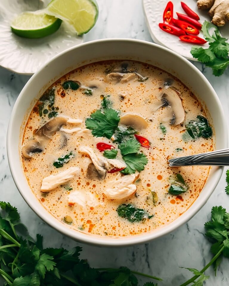 Slow Cooker Tom Kha Soup (Thai Coconut Chicken Soup) Recipe
