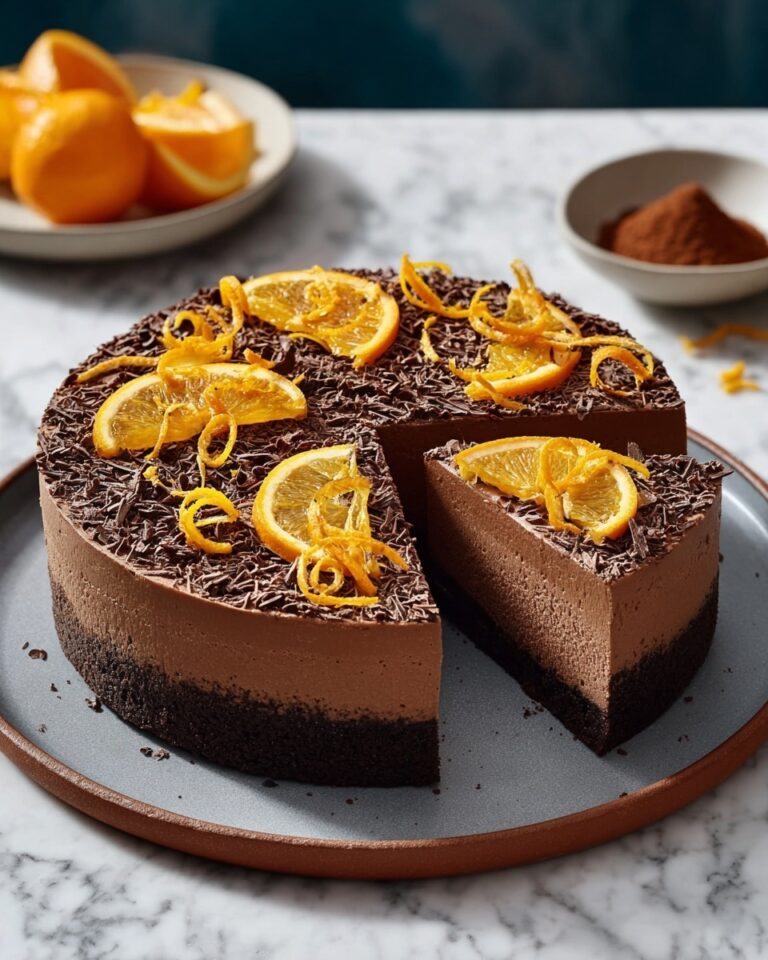 Chocolate Orange Baked Cheesecake Recipe