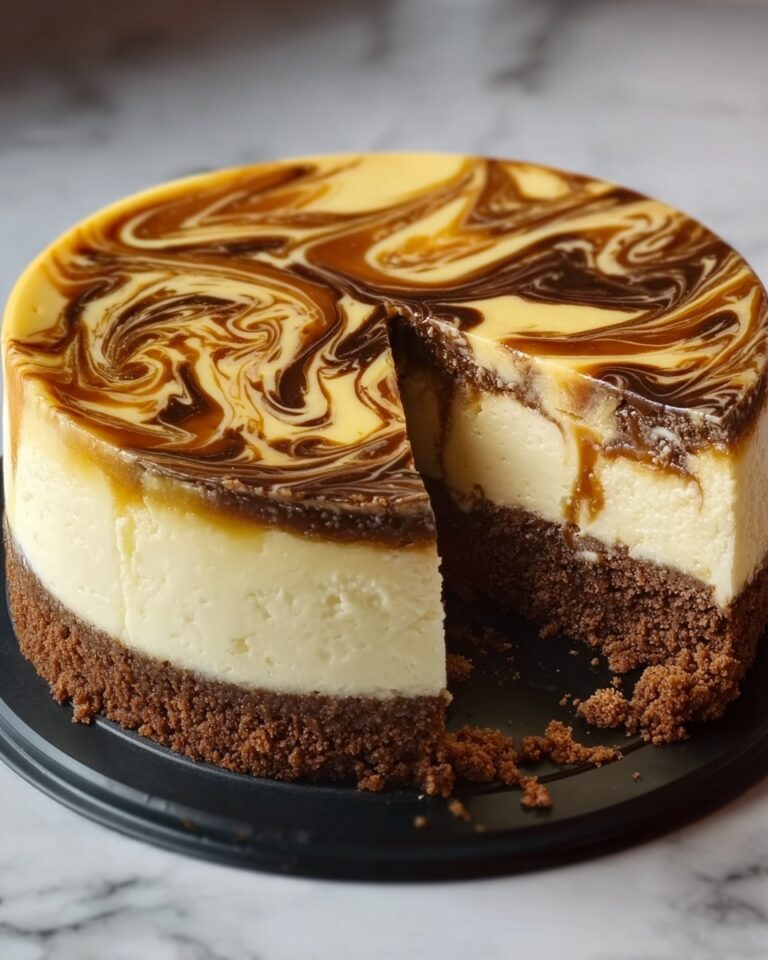 Indulgent Swirled Caramel Cheesecake Recipe