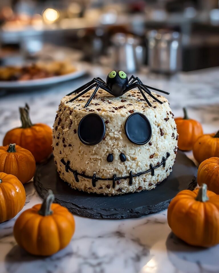 Skellington Cheese Ball Appetizer Recipe