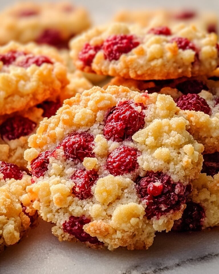 Buttery Raspberry Crumble Cookies Recipe