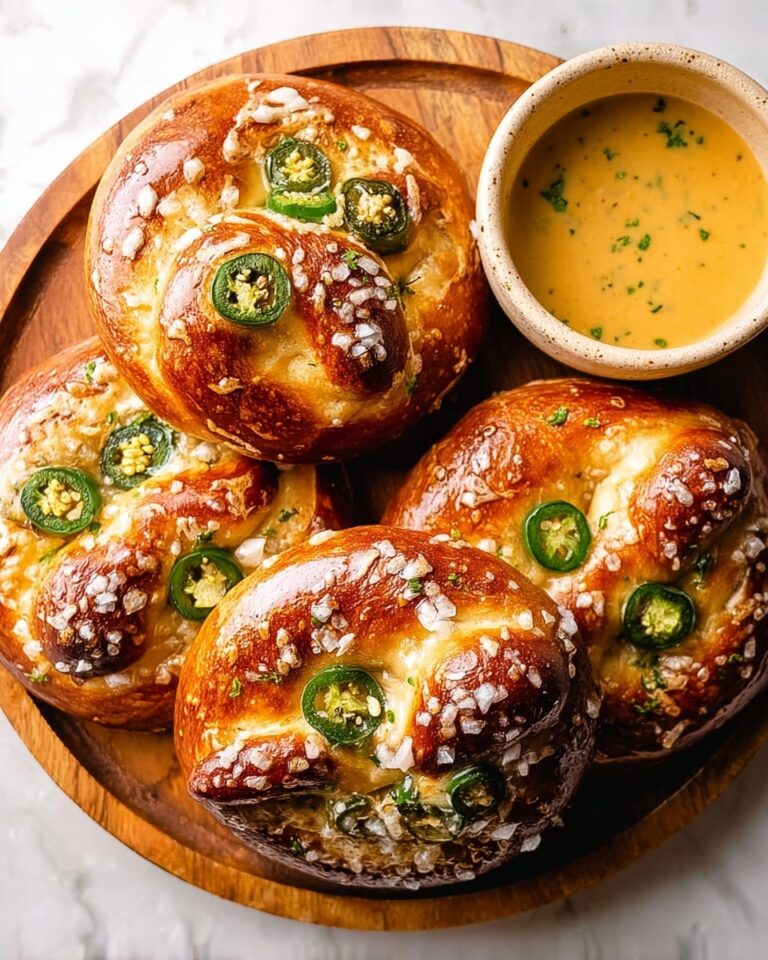 Cheddar Jalapeño Soft Pretzels Recipe