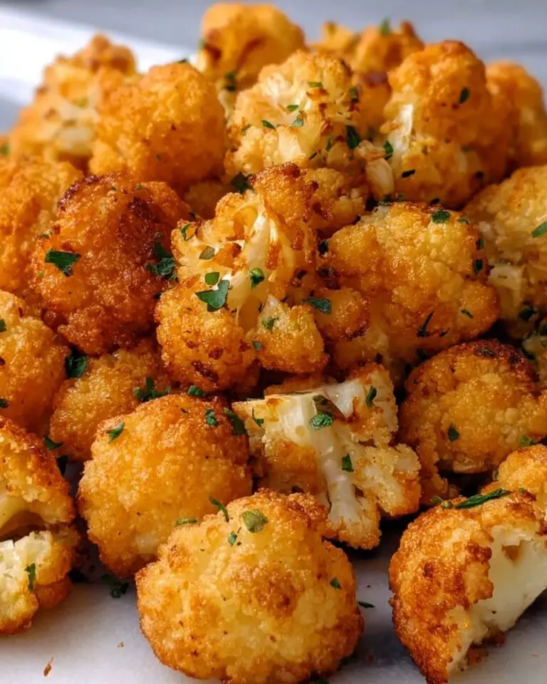 Crispy Parmesan Cauliflower Bites Recipe