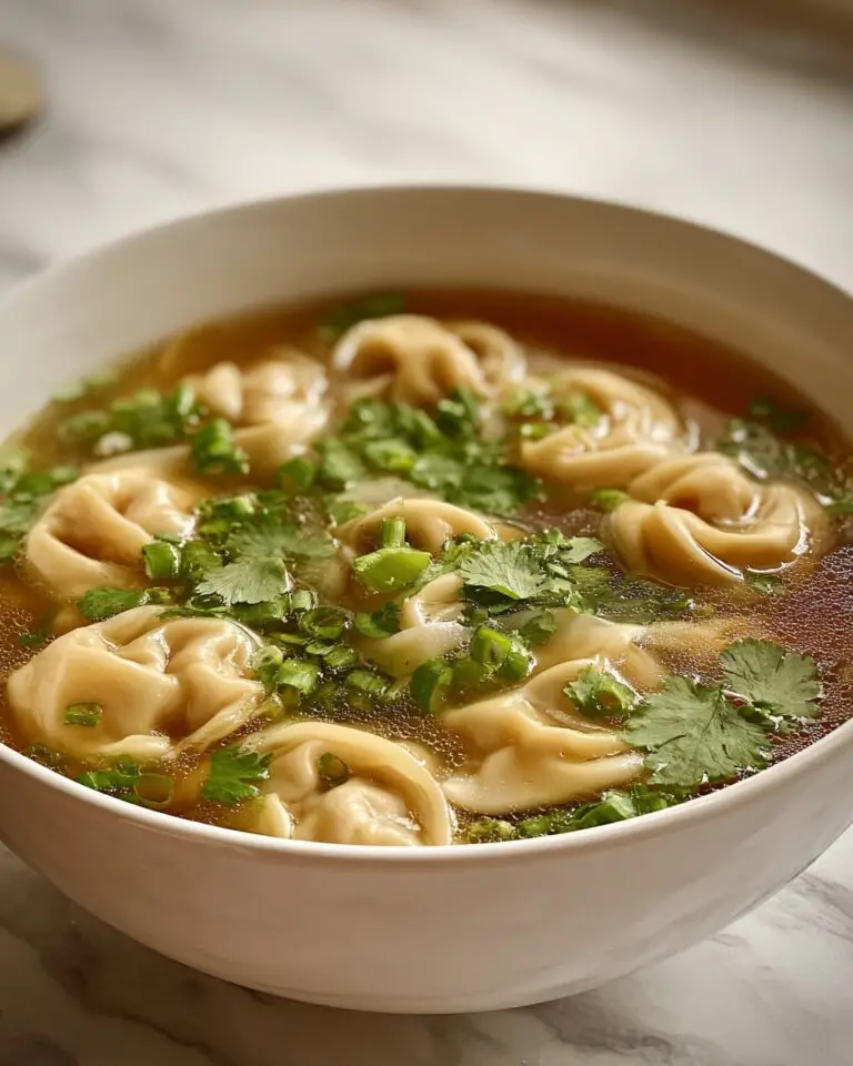 Homemade Wonton Soup Recipe