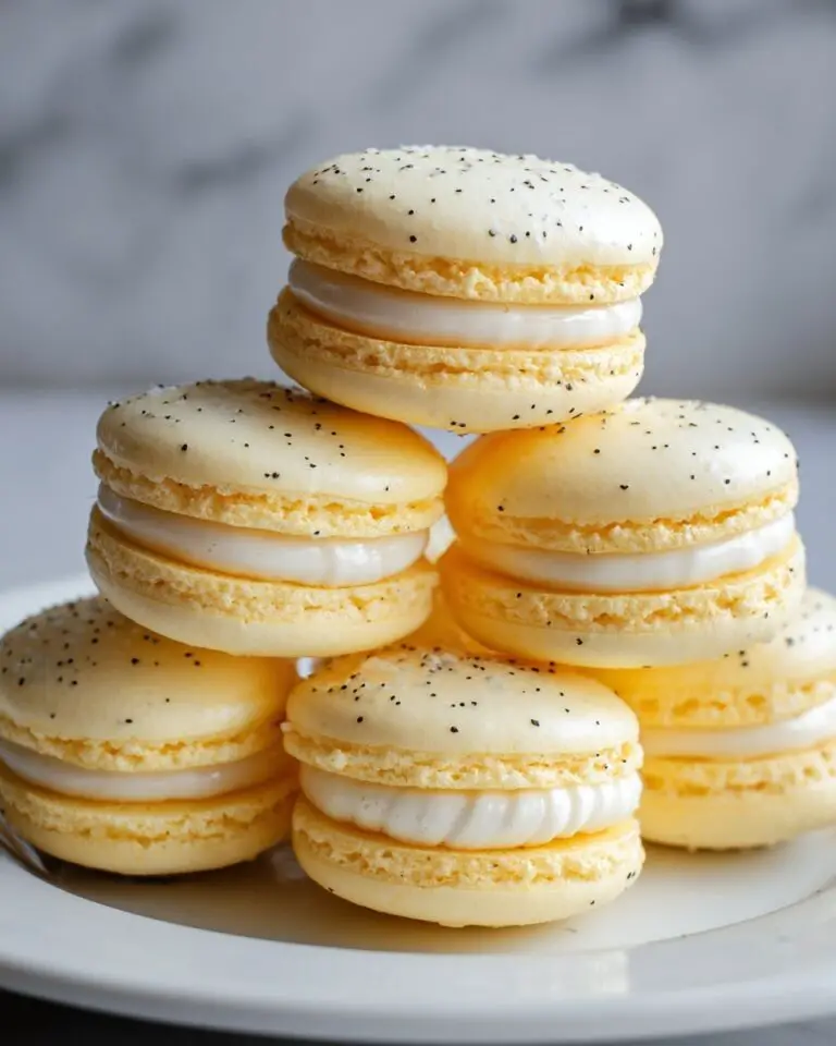 Lemon Poppy Seed Macarons Recipe