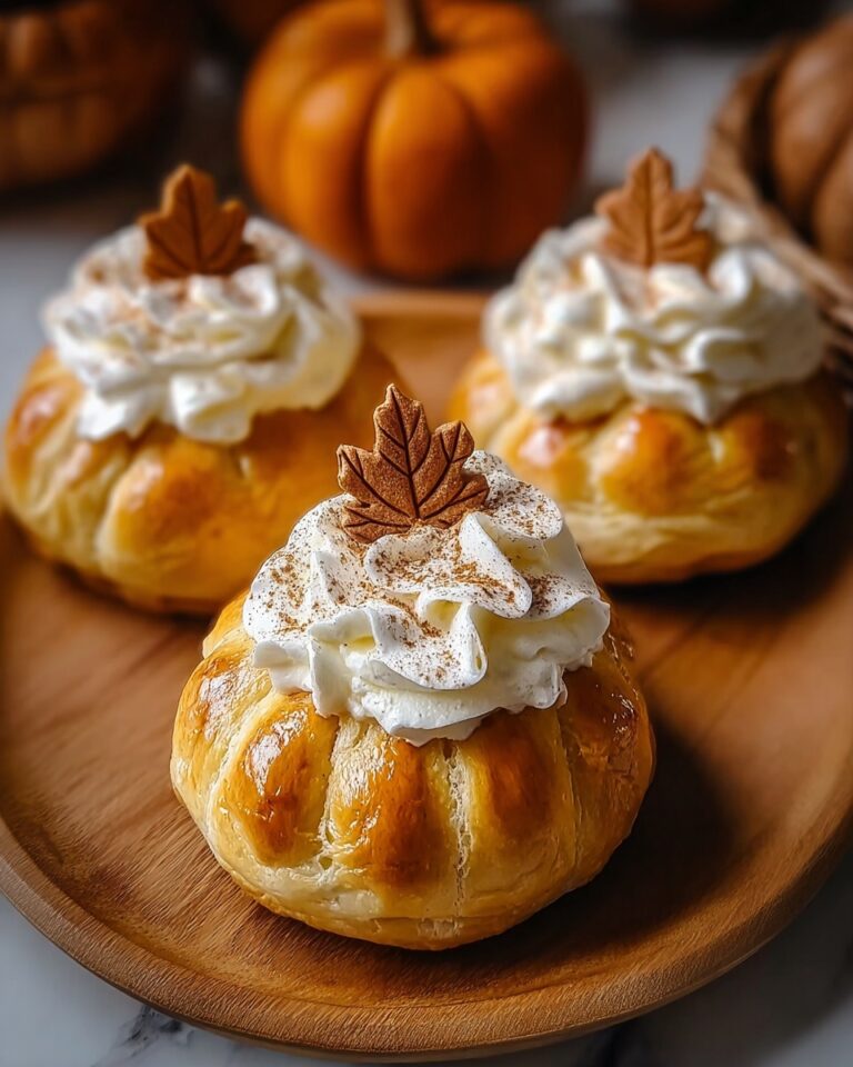 Crescent Pumpkins with Cream Cheese and Pumpkin Pie Filling Recipe