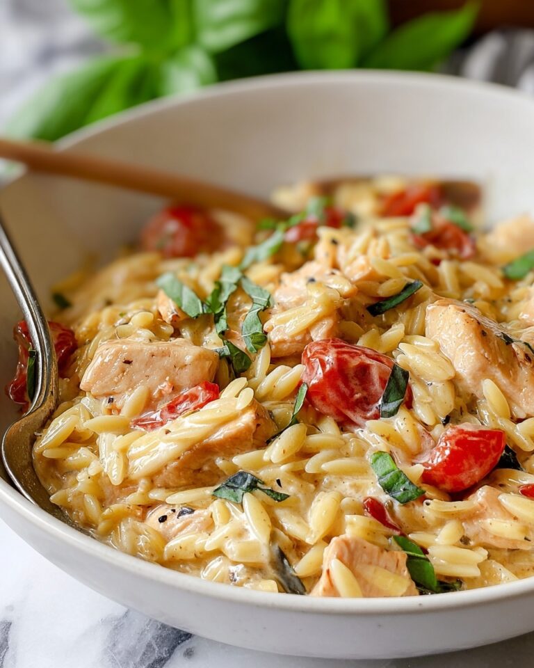Slow Cooker Creamy Tuscan Chicken Orzo Recipe