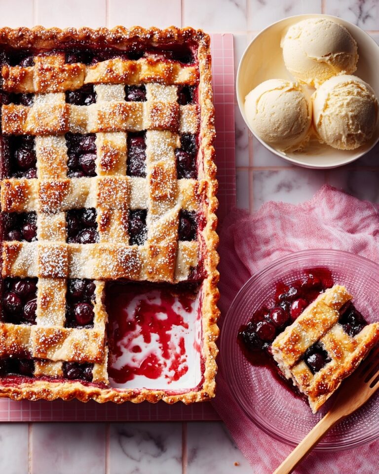 Cherry & Soured Cream Slab Pie Recipe
