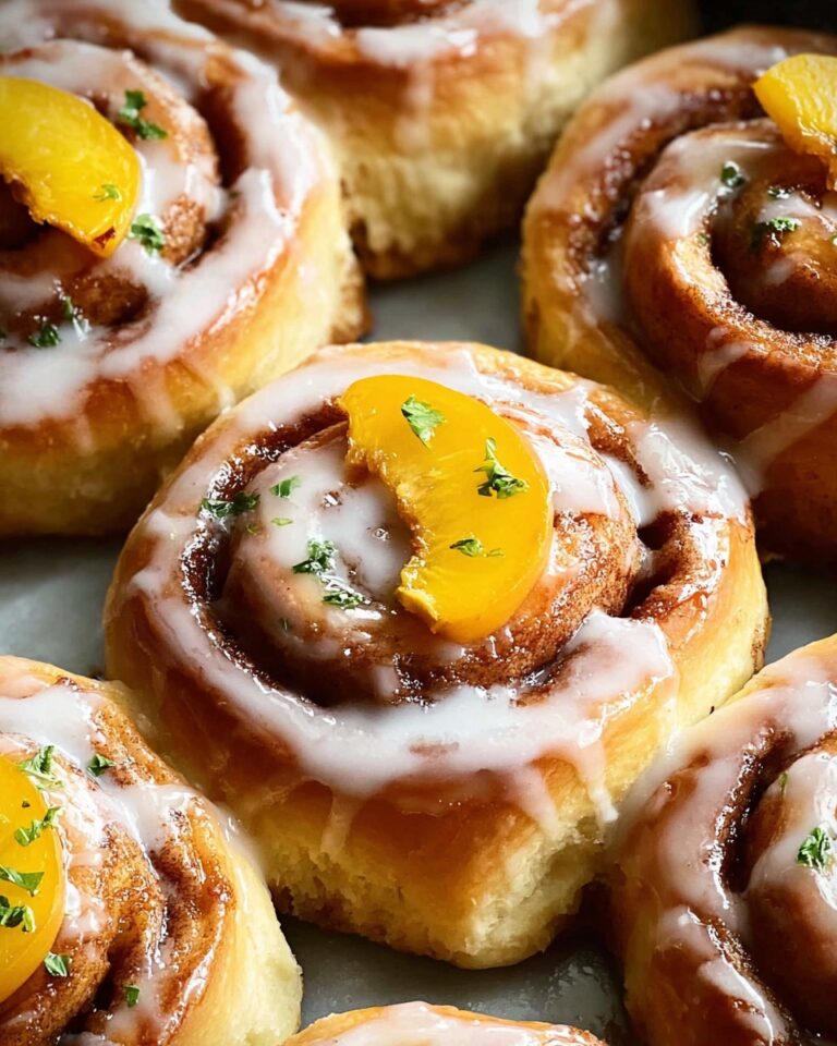 Peachy Cinnamon Rolls Recipe