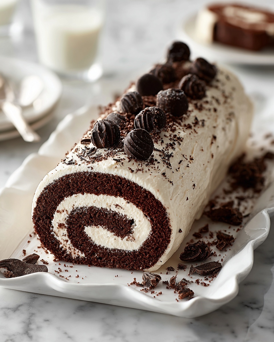 Cookies and Cream Cake Roll Recipe - Recipe Image