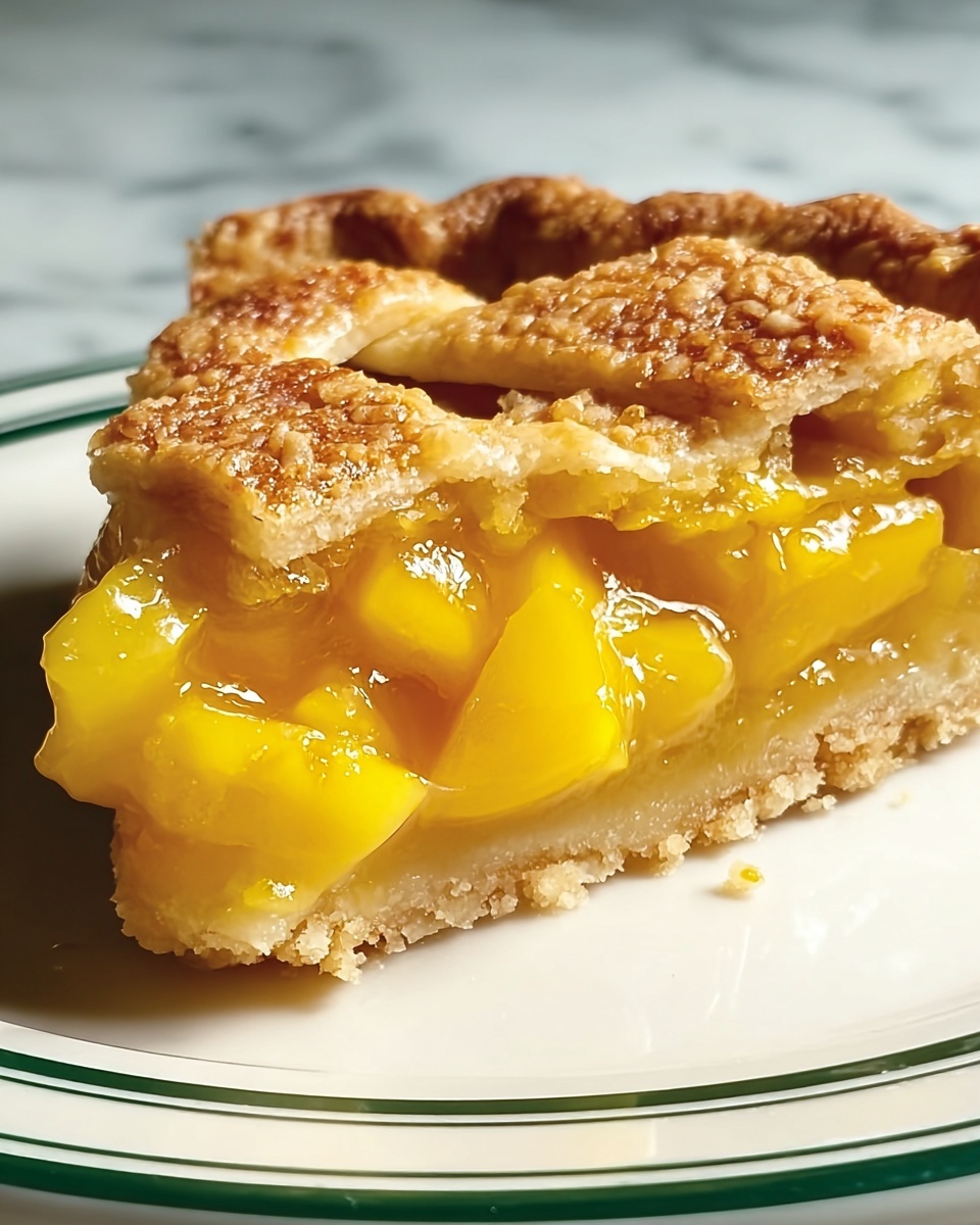 Irresistible Mango Pie : A Luscious Vegan Dessert Recipe - Recipe Image