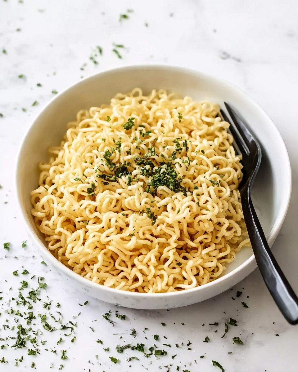 Garlic Butter Ramen Noodles Recipe - Recipe Image