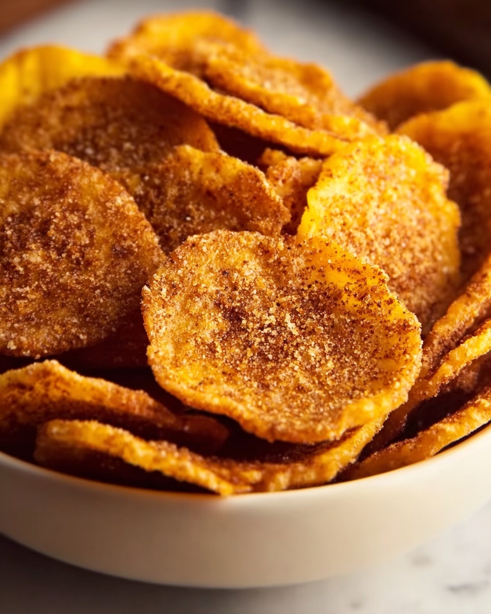 Sweet Cinnamon Air Fryer Banana Chips Recipe - Recipe Image