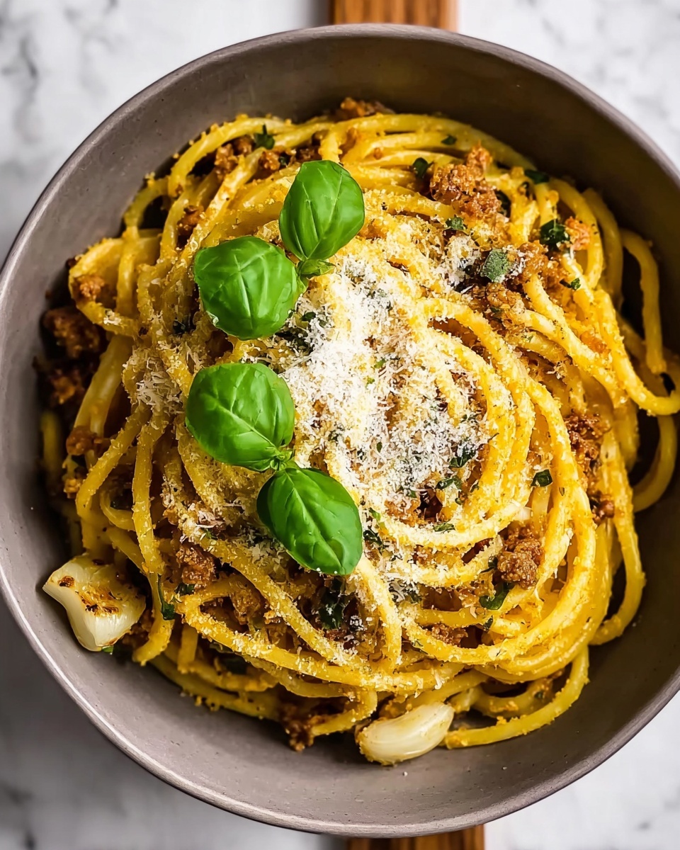 Caramelized Shallot Pasta with Creamy Thyme Sauce Recipe - Recipe Image
