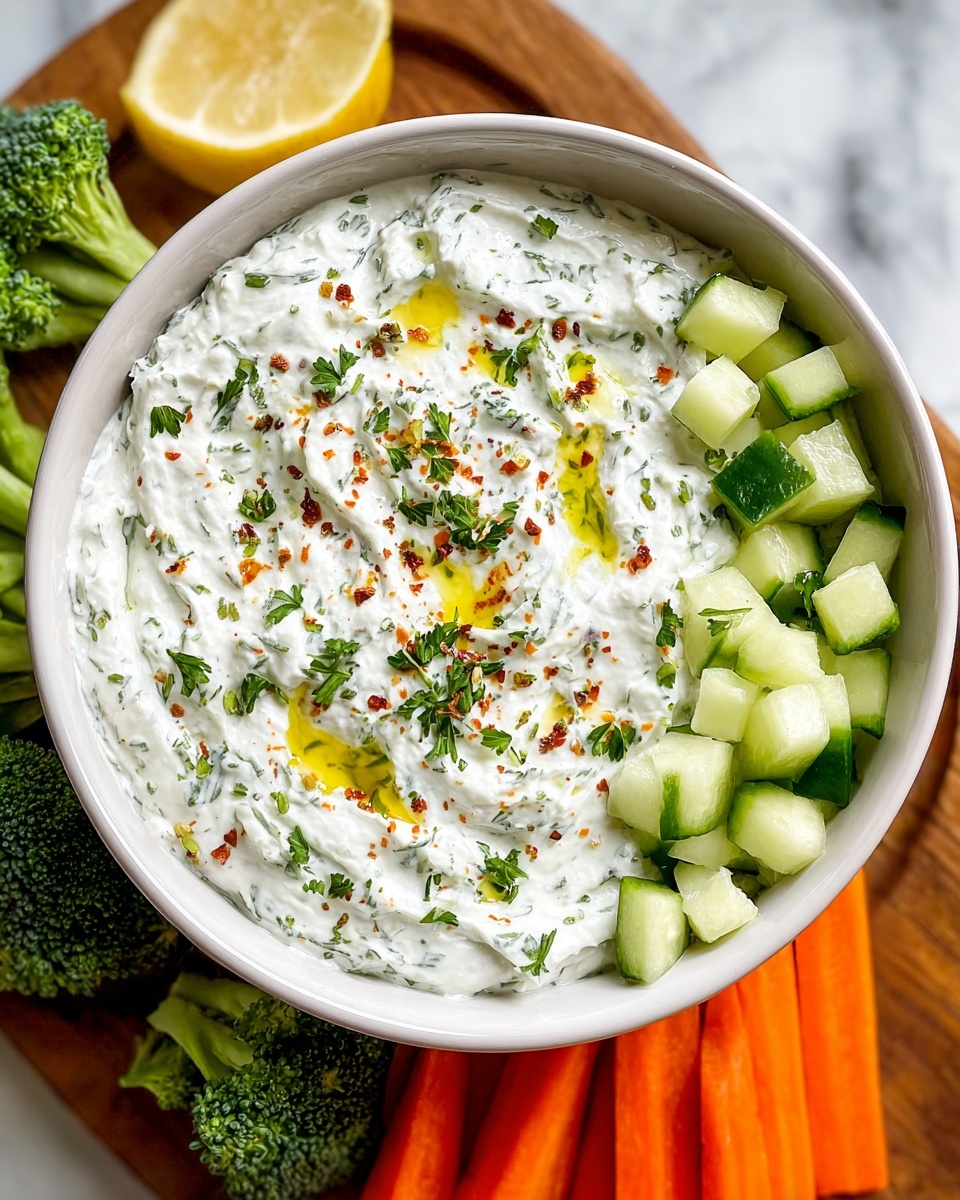 Creamy Cottage Cheese Dip with Fresh Herbs Recipe - Recipe Image