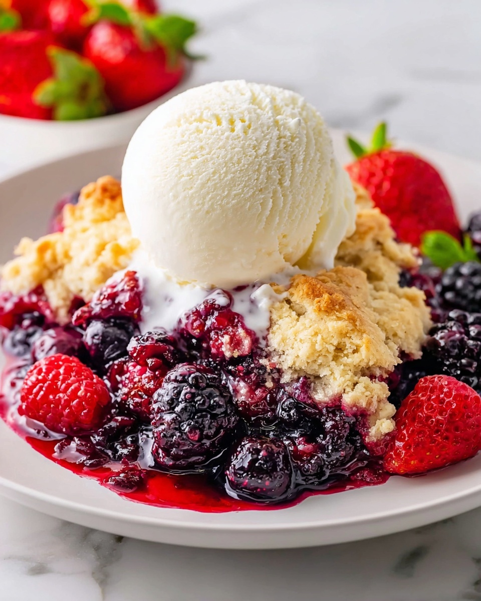 Mixed Berry Cobbler Recipe - Recipe Image