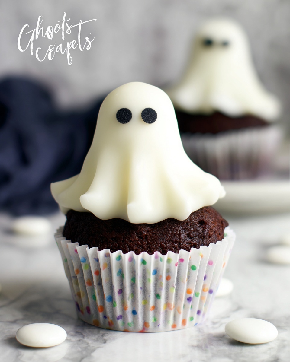 Halloween Ghost Cupcakes Recipe - Recipe Image
