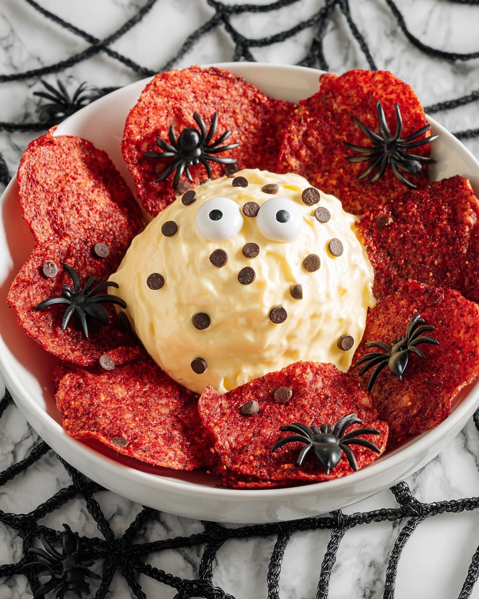 Halloween Spooky Cannoli Dip with Lace Cookies Recipe - Recipe Image