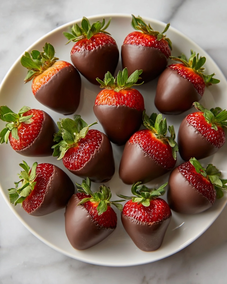 Easy Homemade Chocolate Covered Strawberries Recipe - Recipe Image