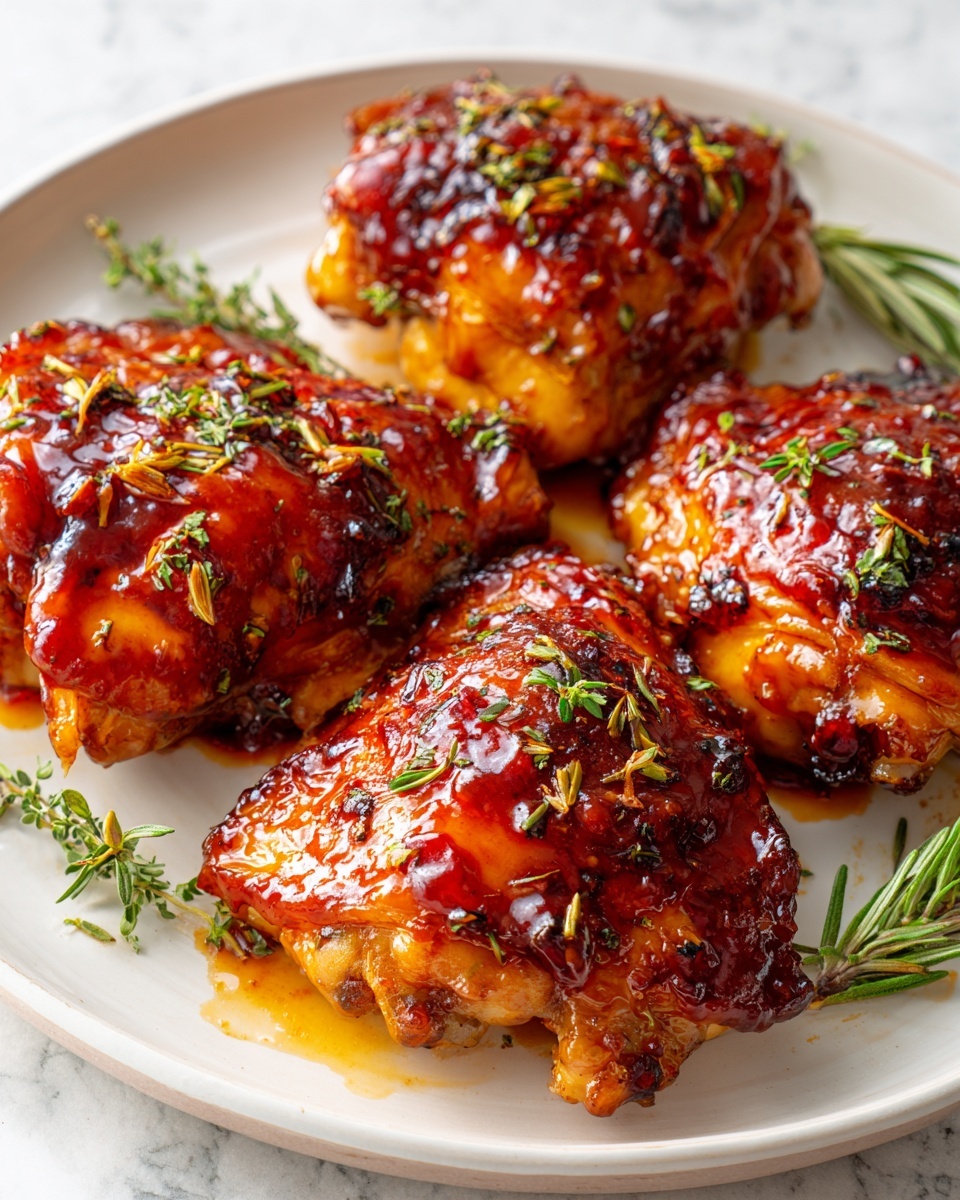 Perfectly Baked BBQ Chicken Thighs Recipe - Recipe Image
