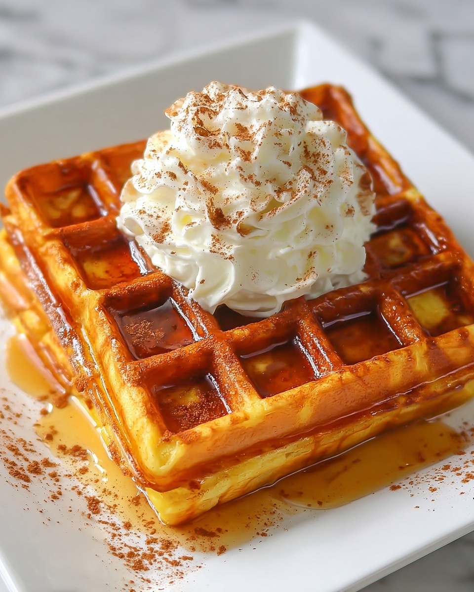 Homemade Pumpkin Waffles Recipe - Recipe Image