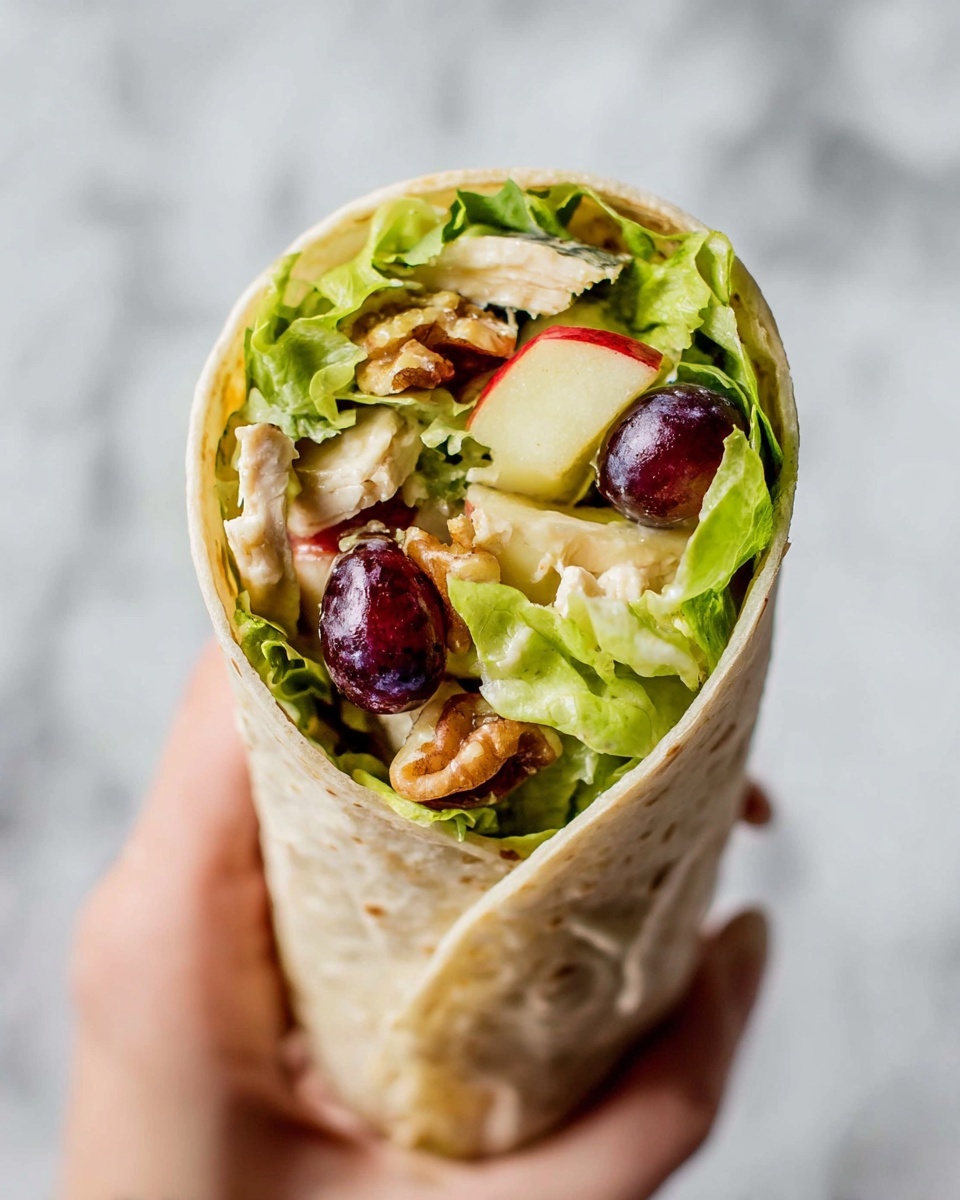 Waldorf Chicken Salad Wraps Recipe - Recipe Image